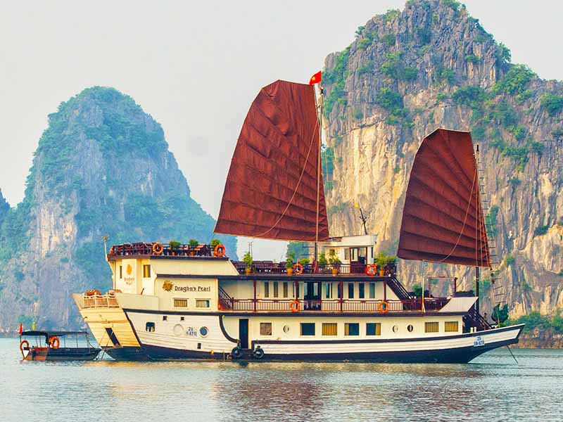 Bai Tu Long Bay Tour 3 Days 2 Nights on Dragon's Pearl Junk